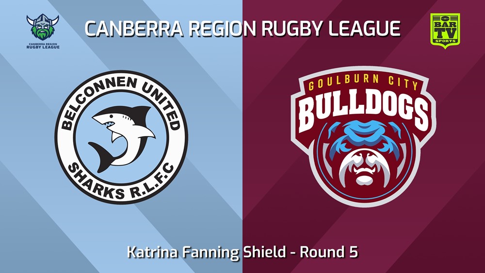 240504-video-Canberra Round 5 - Katrina Fanning Shield - Belconnen United Sharks v Goulburn City Bulldogs Slate Image