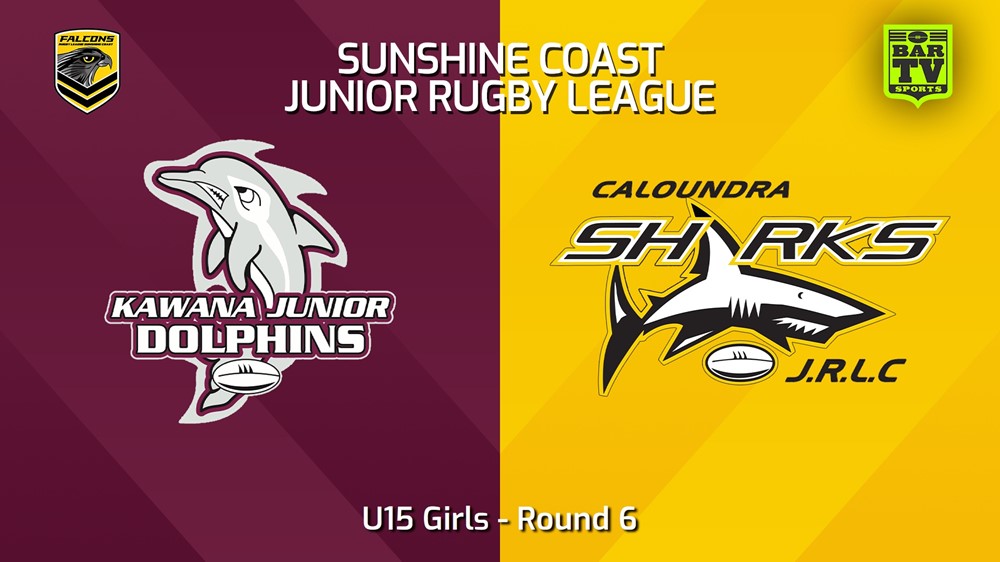240503-video-Sunshine Coast Junior Rugby League Round 6 - U15 Girls - Kawana Dolphins JRL v Caloundra Sharks JRL Slate Image