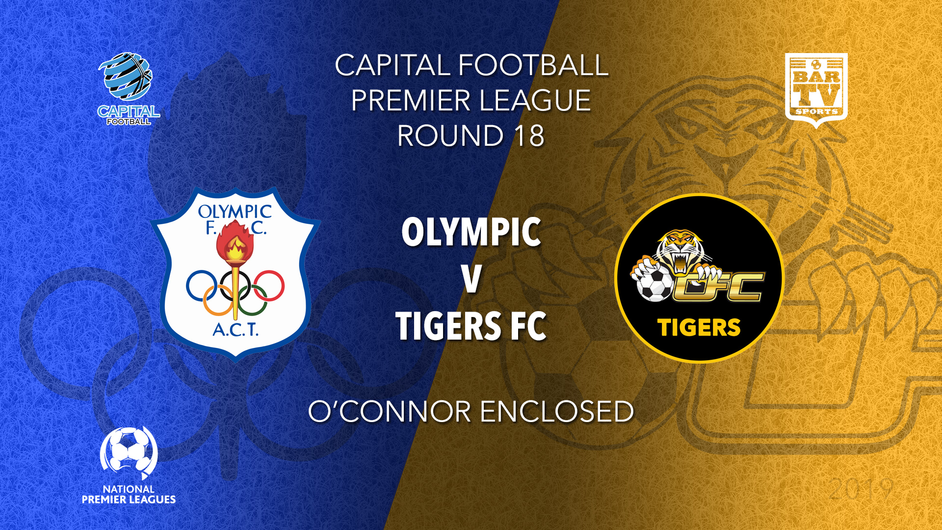 VIDEO: NPL - Capital Territory Round 18 - Canberra Olympic FC v Tigers FC