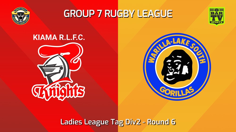 240511-video-South Coast Round 6 - Ladies League Tag Div2 - Kiama Knights v Warilla-Lake South Gorillas Slate Image