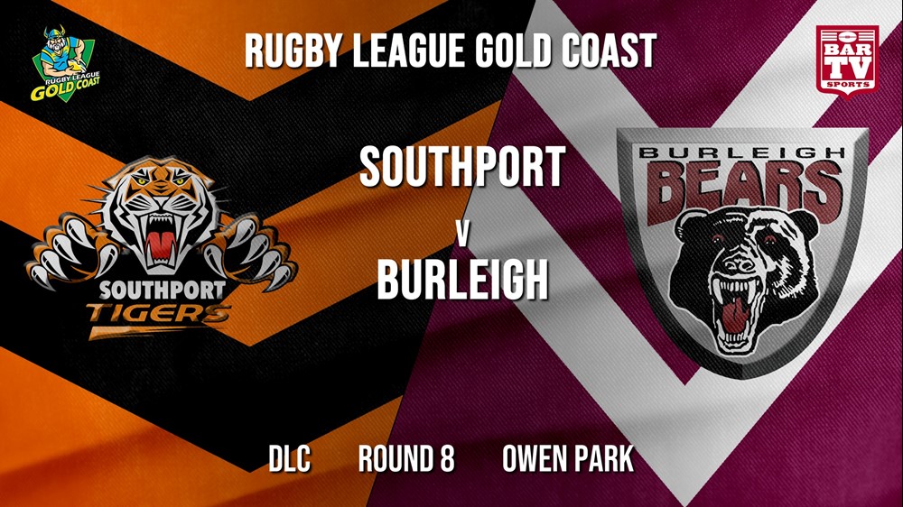 RLGC Round 8 - DLC - Southport Tigers v Burleigh Bears ...
