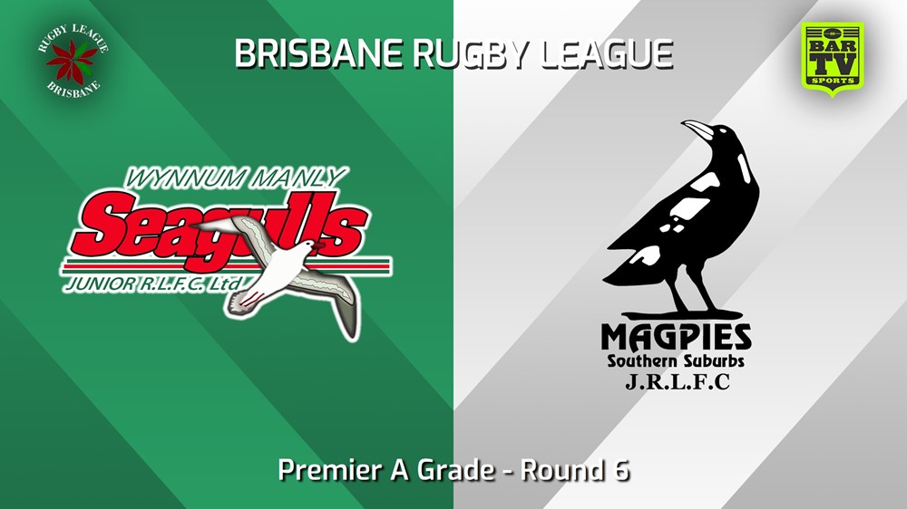 240511-video-BRL Round 6 - Premier A Grade - Wynnum Manly Seagulls Juniors v Southern Suburbs Magpies Slate Image