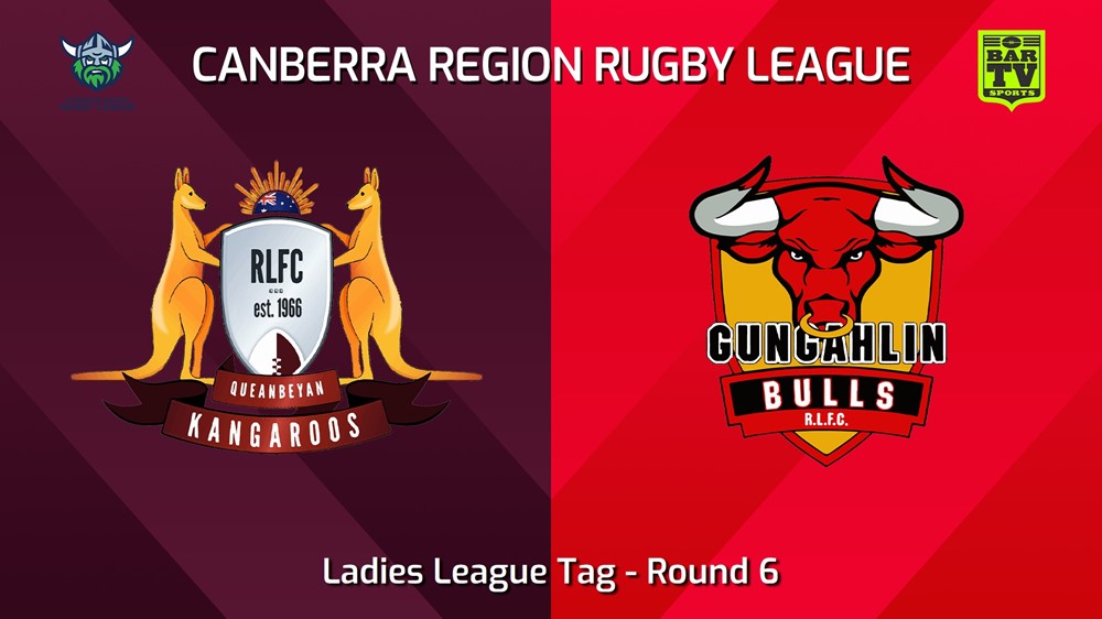 240511-video-Canberra Round 6 - Ladies League Tag - Queanbeyan Kangaroos v Gungahlin Bulls Slate Image