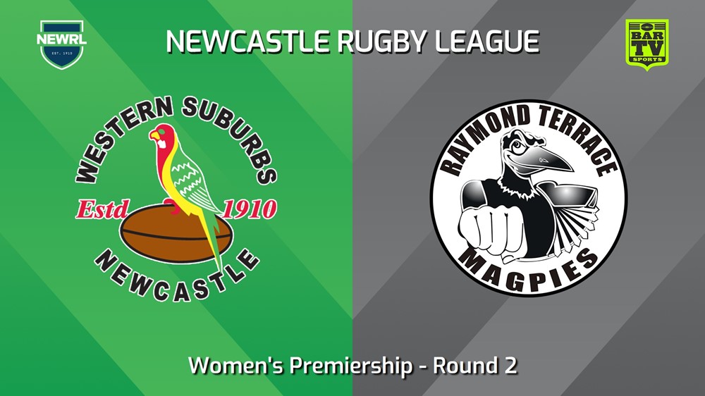 240511-video-Newcastle RL Round 2 - Women's Premiership - Western Suburbs Rosellas v Raymond Terrace Magpies Slate Image