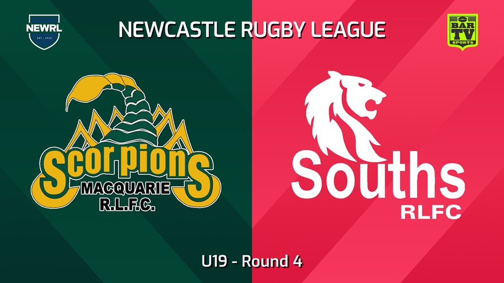 240518-video-Newcastle RL Round 4 - U19 - Macquarie Scorpions v South Newcastle Lions Slate Image