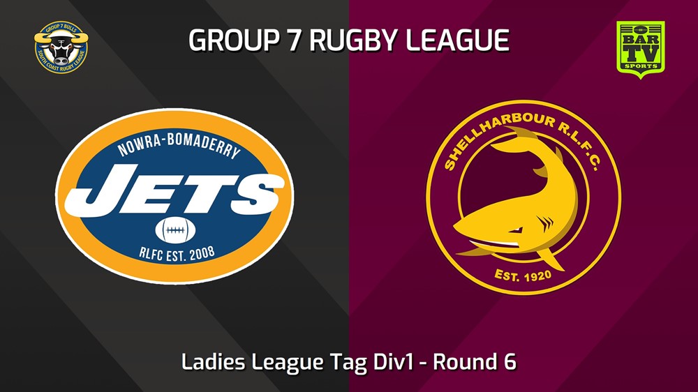 240512-video-South Coast Round 6 - Ladies League Tag Div1 - Nowra-Bomaderry Jets v Shellharbour Sharks Slate Image