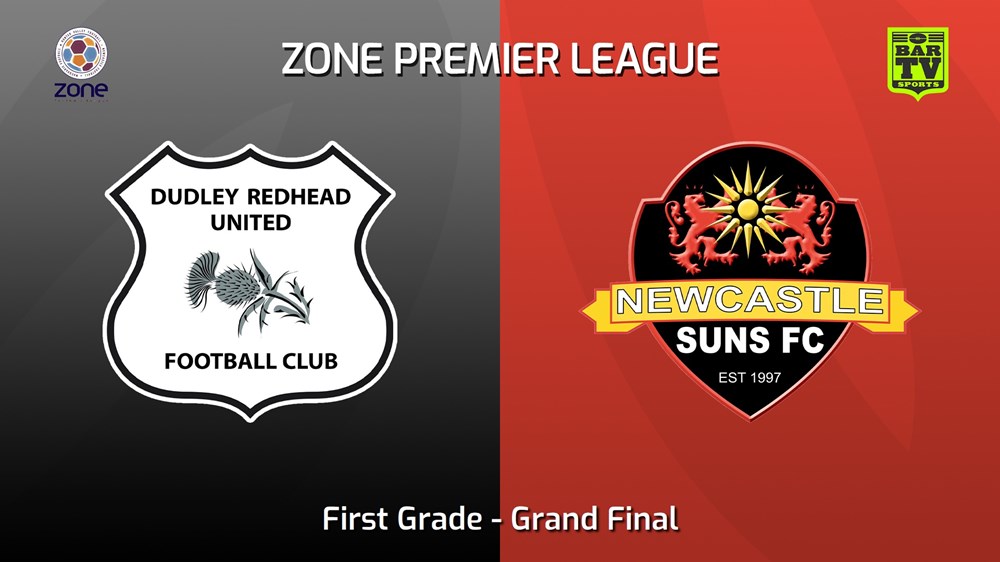 240922-video-Newcastle Zone Football League Grand Final - 1st Grade - Dudley Redhead USFC v Newcastle Suns FC Slate Image