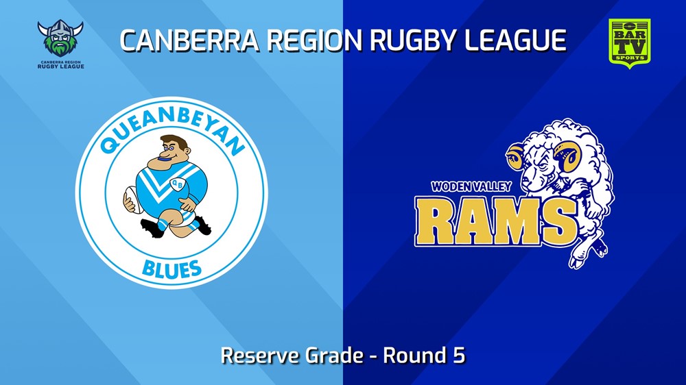 240504-video-Canberra Round 5 - Reserve Grade - Queanbeyan Blues v Woden Valley Rams Slate Image