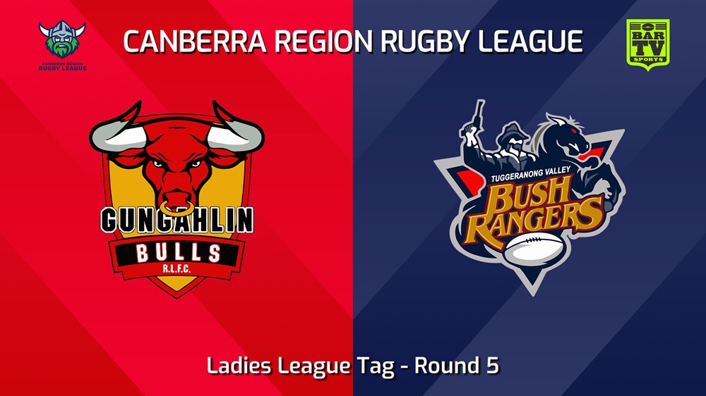 240504-video-Canberra Round 5 - Ladies League Tag - Gungahlin Bulls v Tuggeranong Bushrangers Slate Image