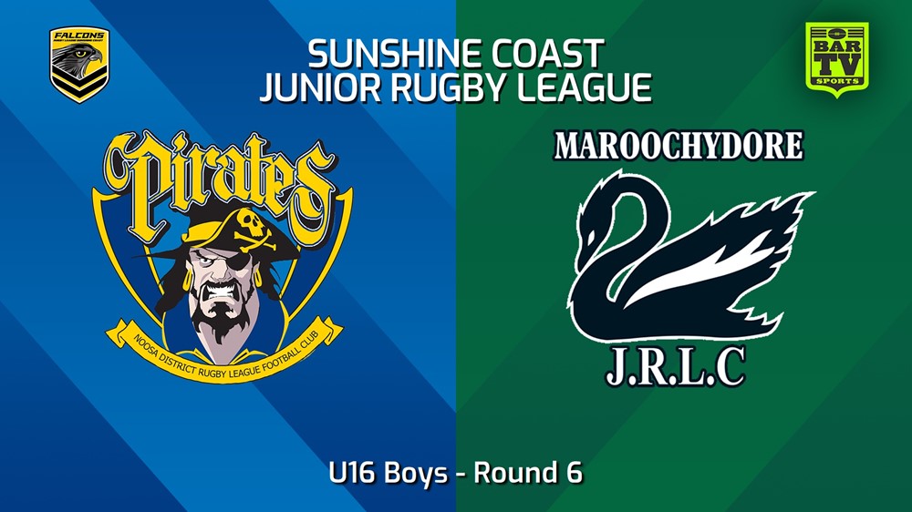 240503-video-Sunshine Coast Junior Rugby League Round 6 - U16 Boys - Noosa Pirates JRL v Maroochydore Swans JRL Slate Image