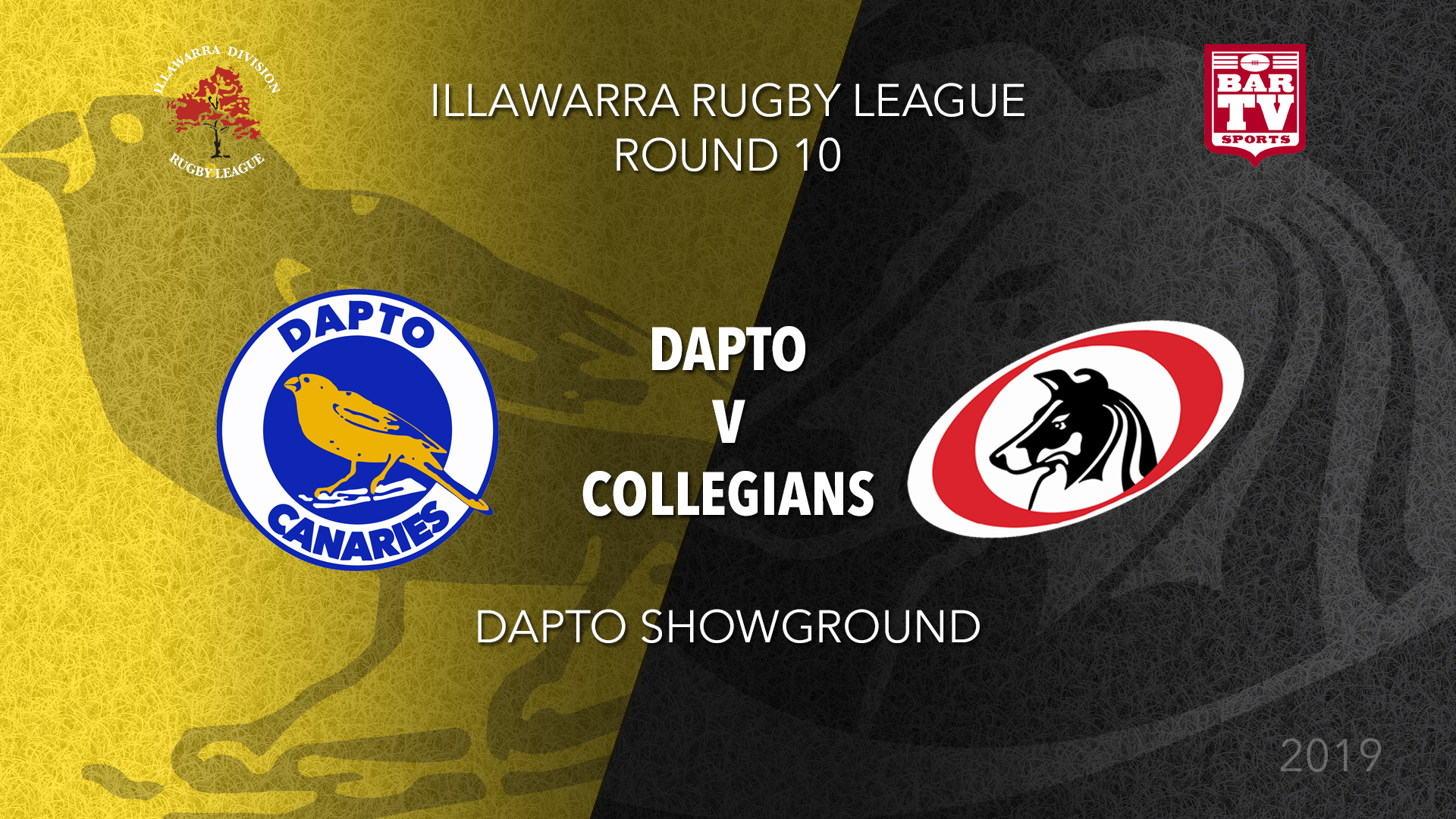 IRL Round 10 - 1st Grade - Dapto Canaries v Collegians RLFC live video ...