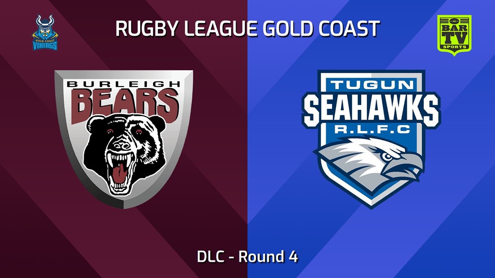 240512-video-Gold Coast Round 4 - DLC - Burleigh Bears v Tugun Seahawks Slate Image