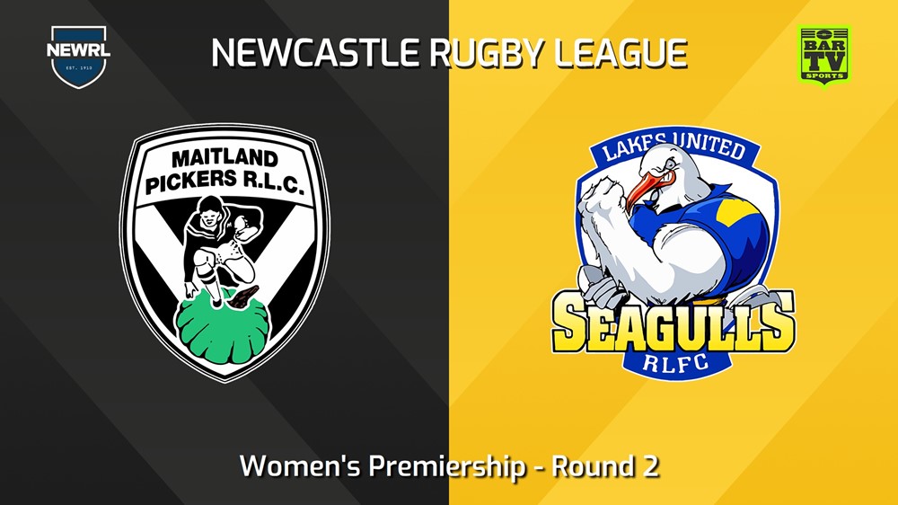 240511-video-Newcastle RL Round 2 - Women's Premiership - Maitland Pickers v Lakes United Seagulls Slate Image