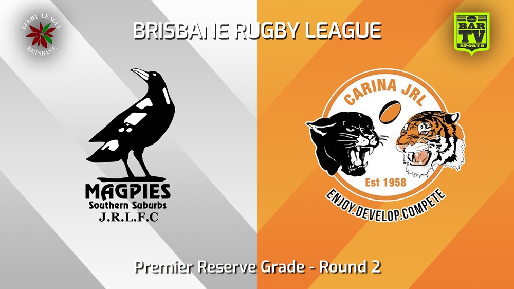 240413-BRL Round 2 - Premier Reserve Grade - Southern Suburbs Magpies v Carina Juniors Slate Image