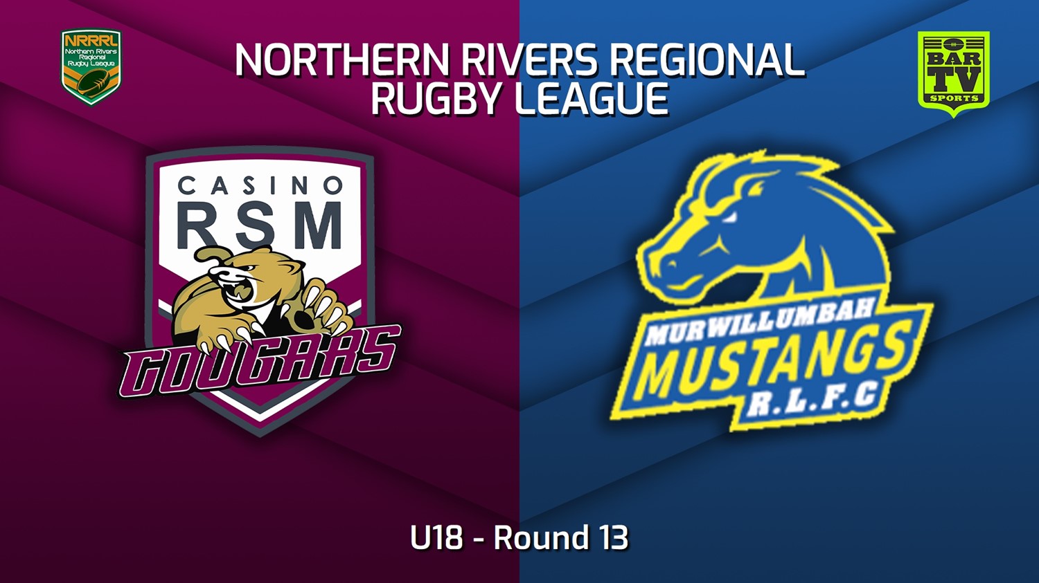 220724-Northern Rivers Round 13 - U18 - Casino RSM Cougars v Murwillumbah Mustangs Slate Image