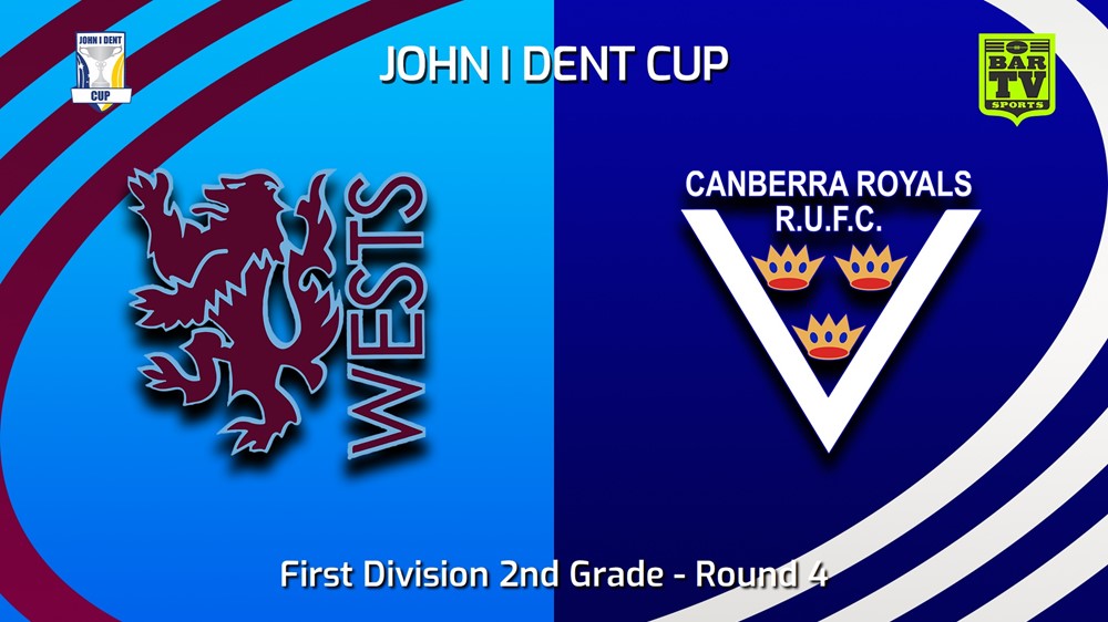 240504-video-John I Dent (ACT) Round 4 - First Division 2nd Grade - Wests Lions v Canberra Royals Slate Image
