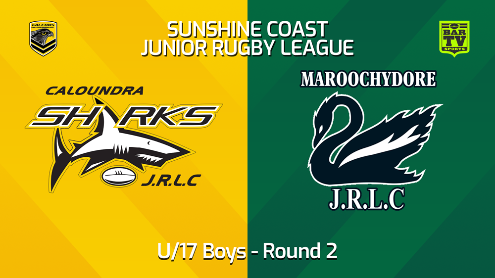 240323-Sunshine Coast Junior Rugby League Round 2 - U17 Boys - Caloundra Sharks JRL v Maroochydore Swans JRL Slate Image